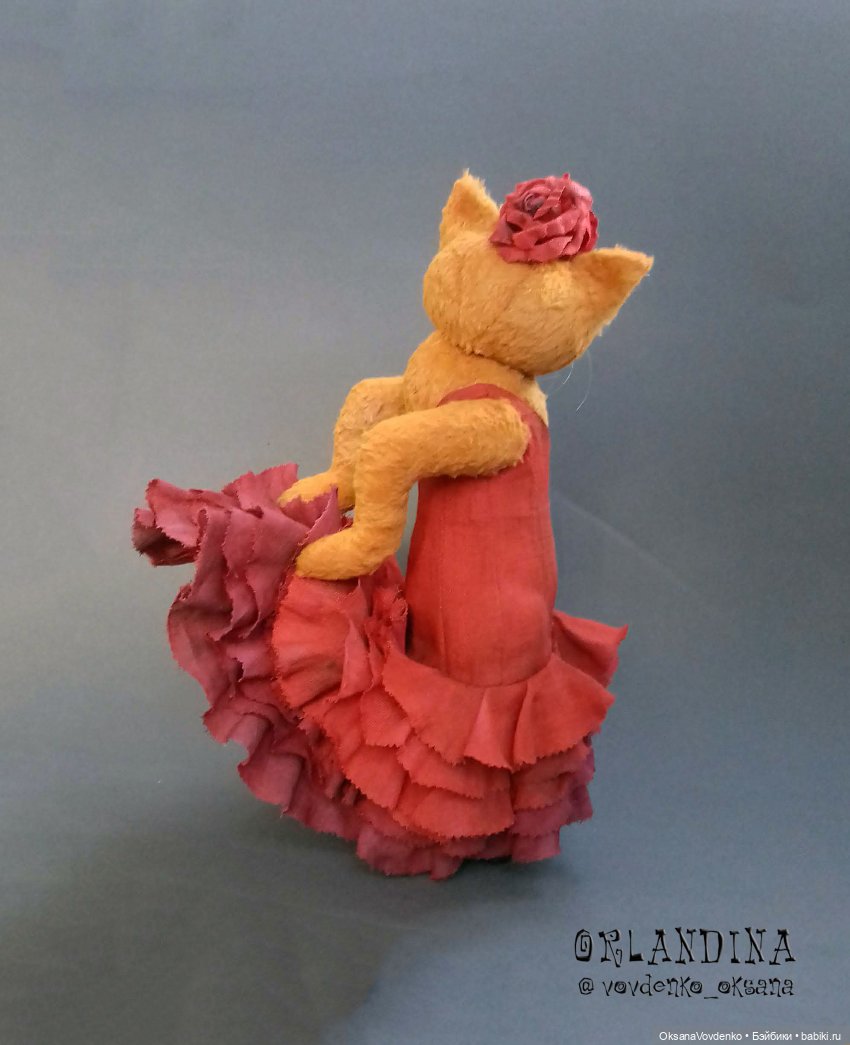 Вероника (Фламенко) ООАК кошечка тедди Автор: Оксана Вовденко (Орландина)