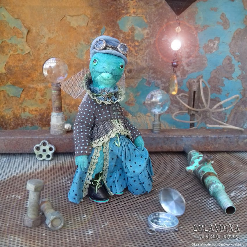 ООАК ящерица тедди тедди Автор: Оксана Вовденко (Орландина)