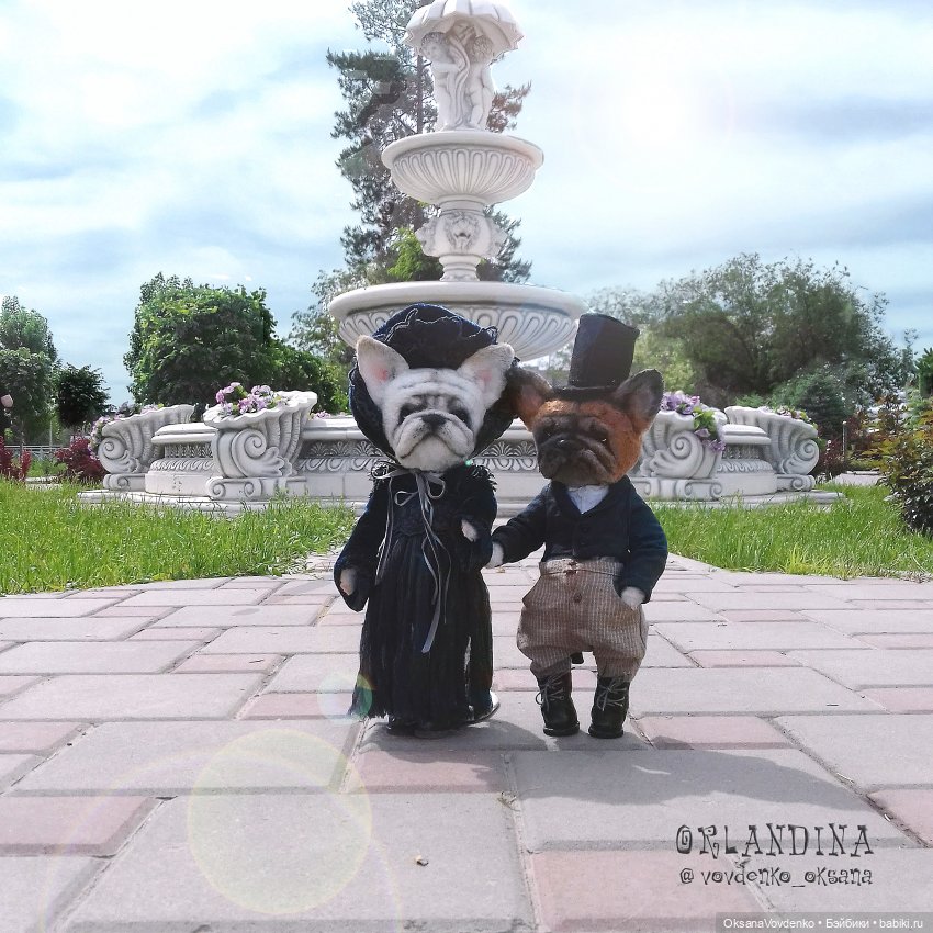 ООАК тедди бульдоги в авторских аутфитах от Оксаны Вовденко (Орландины)