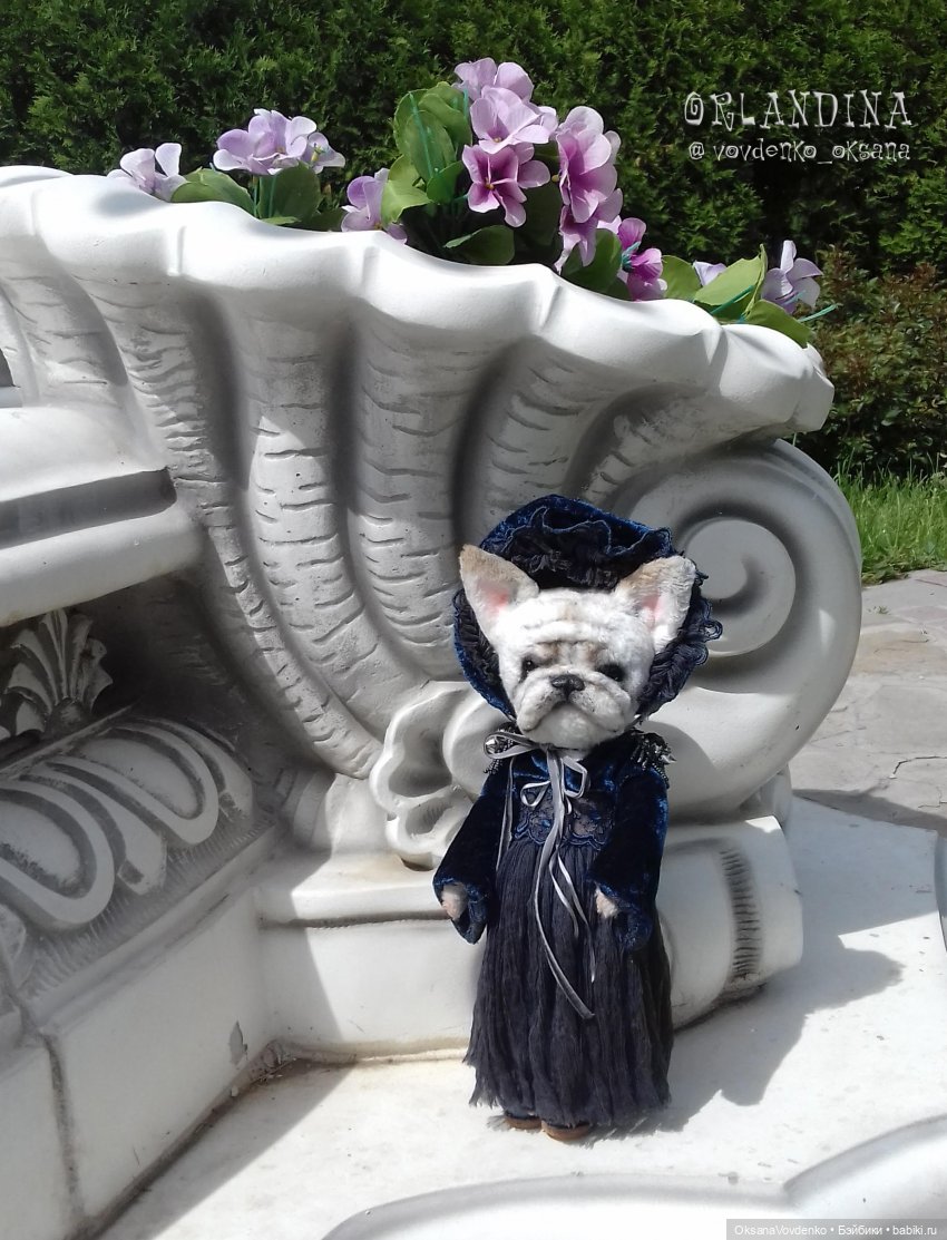 ООАК тедди бульдог в авторском аутфите от Оксаны Вовденко (Орландины)
