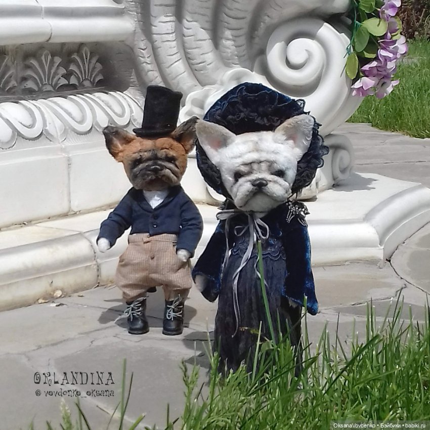 ООАК тедди бульдоги в авторских аутфитах от Оксаны Вовденко (Орландины)