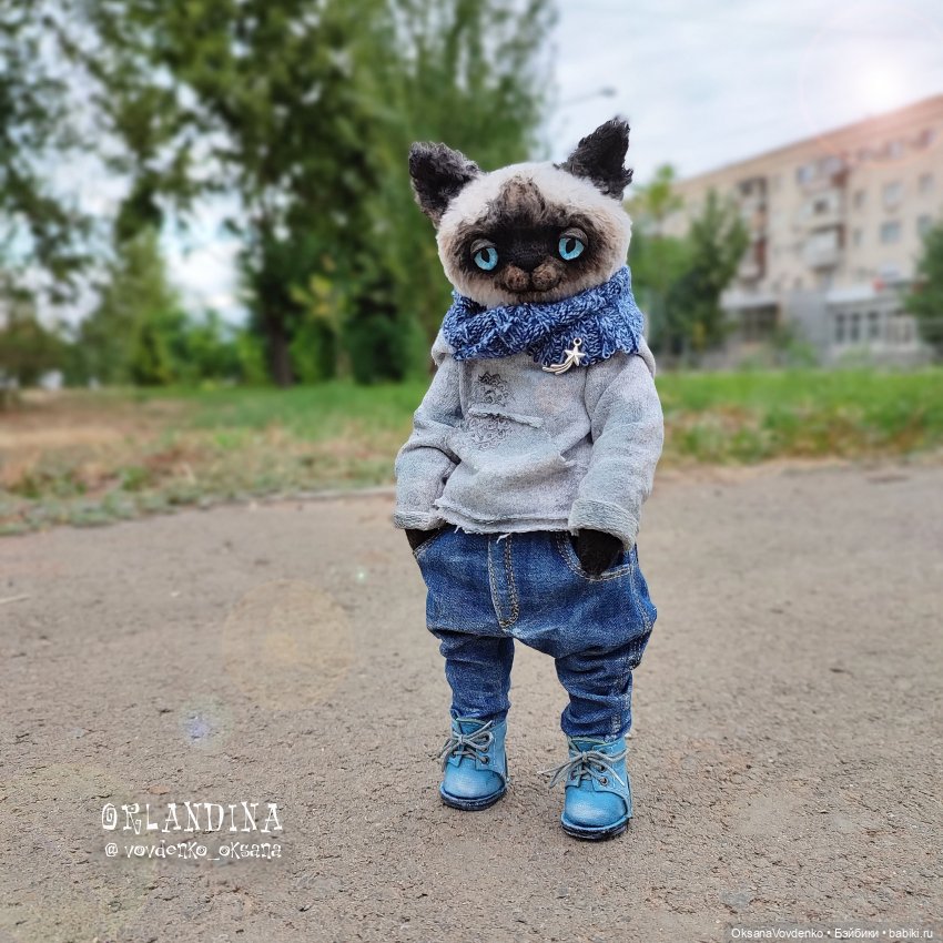 ООАК тедди котик от Орландины