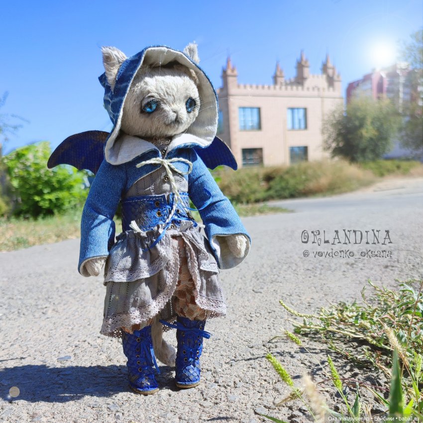 ООАК тедди кошечка Вивьен от Орландины