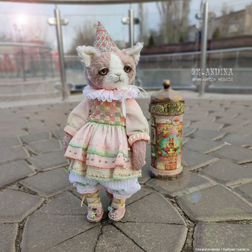 ООАК кошечка тедди Виктория от Орландины