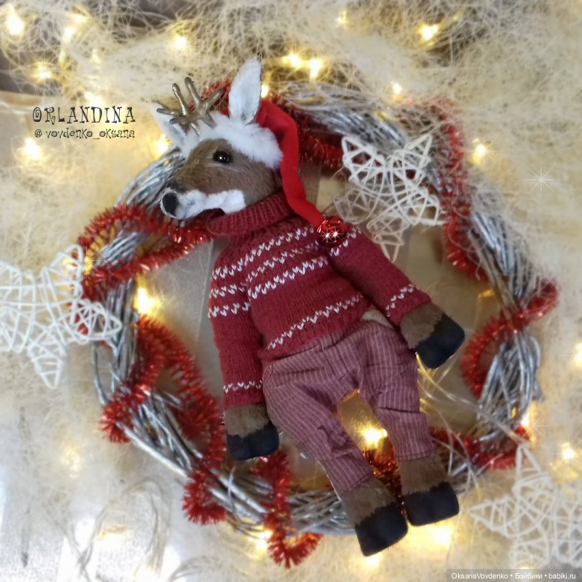 ООАК тедди олень от Орландины