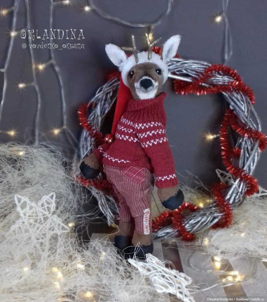 ООАК тедди олень от Орландины