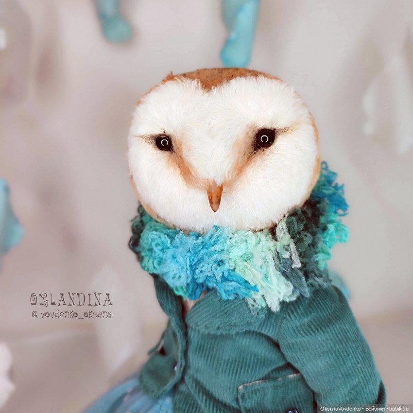 ООАК совушка тедди Хедвиг Поттер от Орландины
