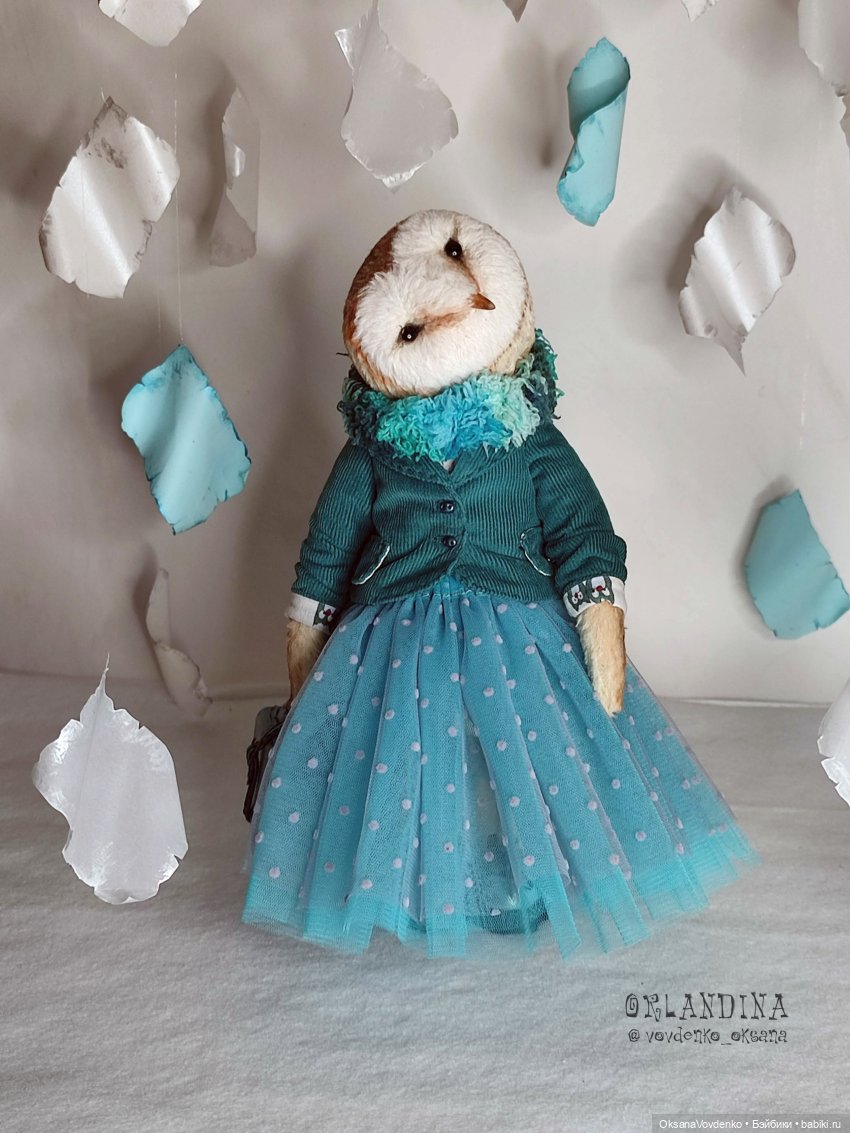 ООАК совушка тедди Хедвиг Поттер от Орландины