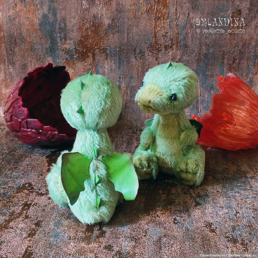ООАК дракончики тедди от Орландины