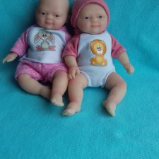 Игровая кукла - Силиконовый пупс 12см с аксессуарами, и одежда для него ...