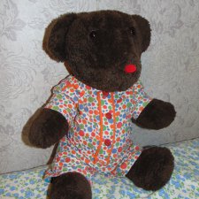 Мишка косолапый синий лоскуток