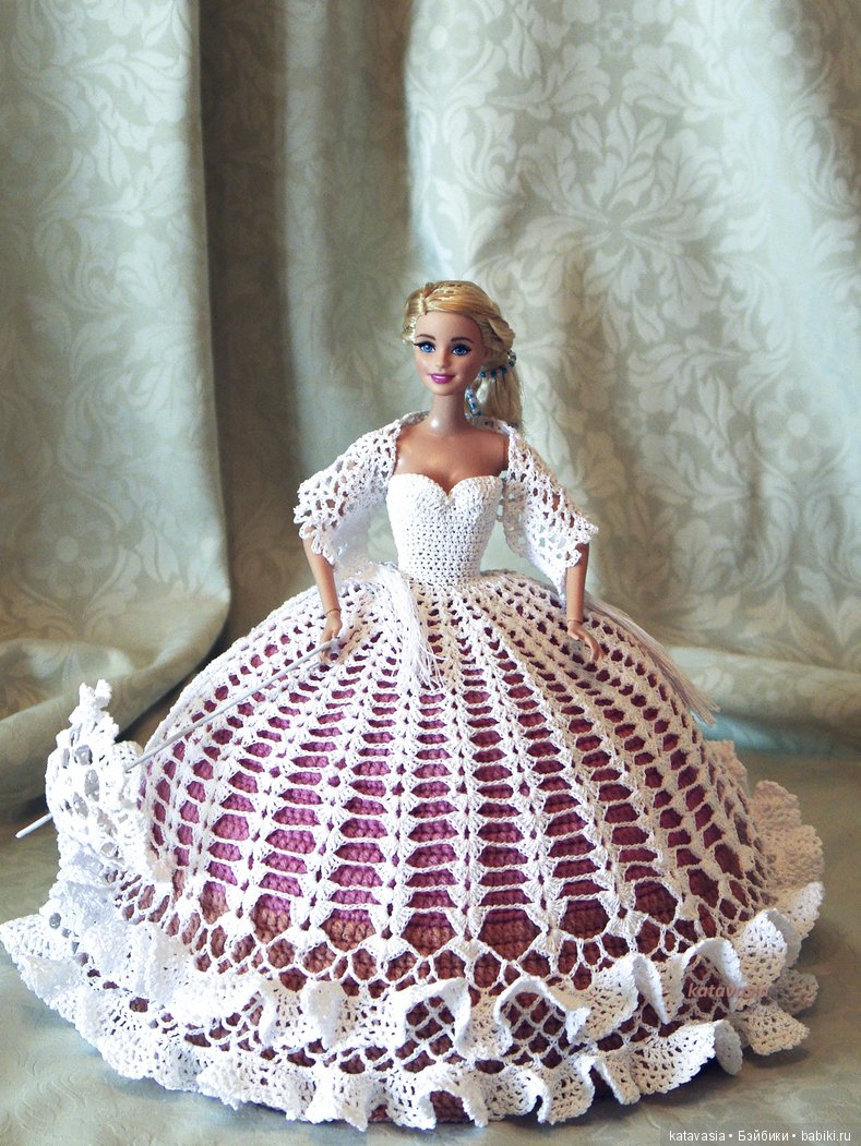 Барби, Варька, платье крючком