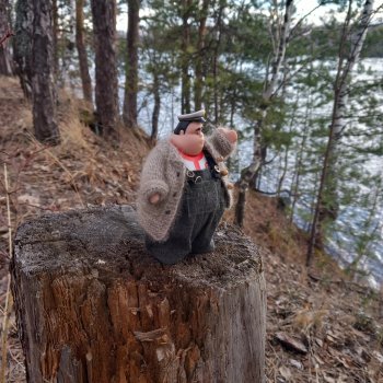 Савва Шанежкин на прогулке