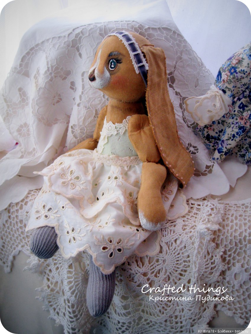 Мои кофейные зайки — Текстильные игрушки и примитивы: кофейные (фото 6)