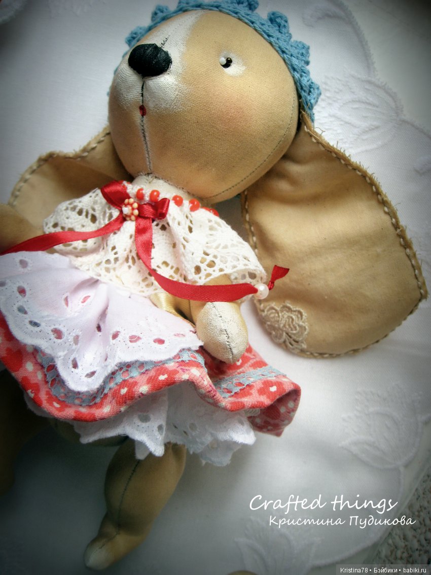 Мои кофейные зайки — Текстильные игрушки и примитивы: кофейные