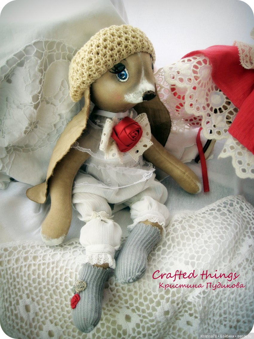 Мои кофейные зайки — Текстильные игрушки и примитивы: кофейные