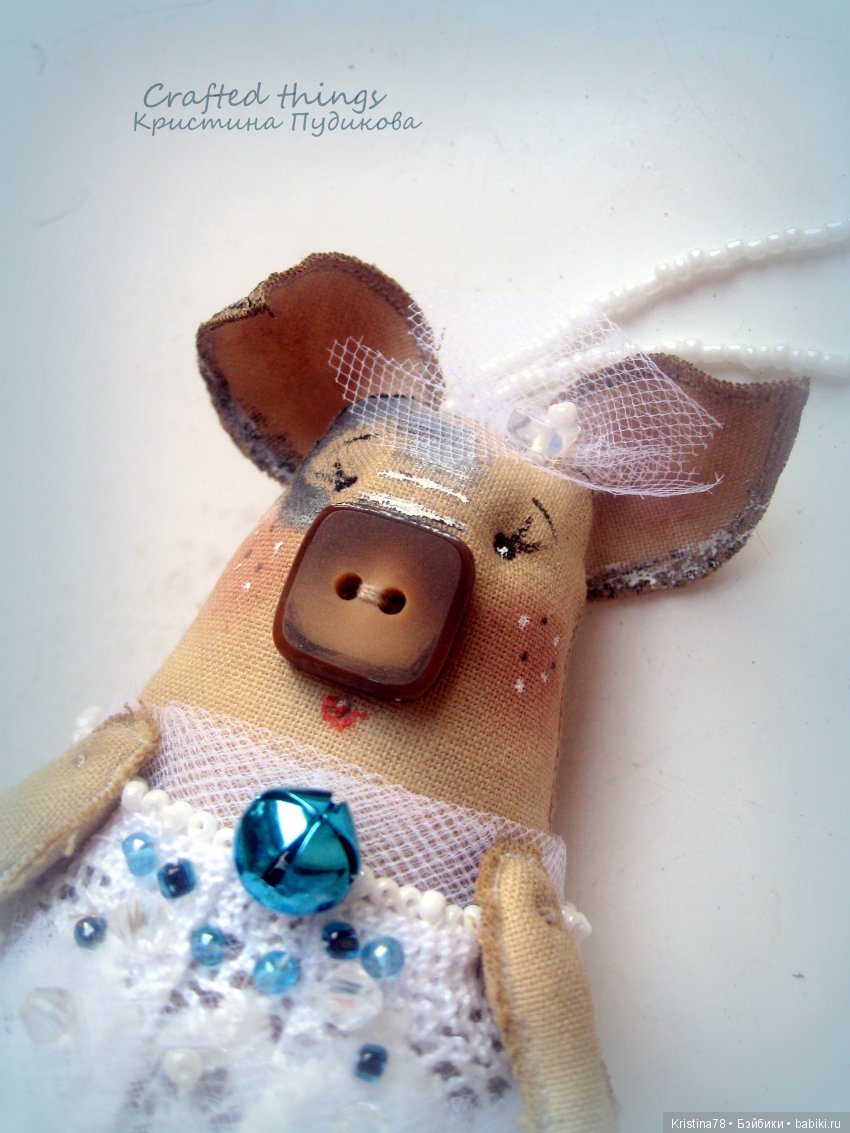 Снегурочка — Текстильные игрушки и примитивы: кофейные (фото 2)