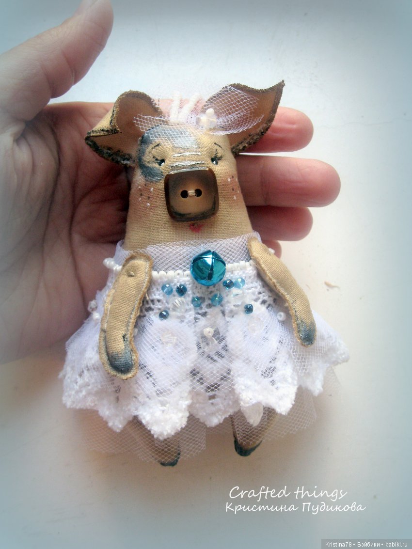 Снегурочка — Текстильные игрушки и примитивы: кофейные (фото 5)
