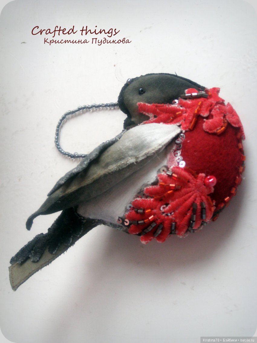 Мои елочные птички — Текстильные игрушки и примитивы: кофейные (фото 3)