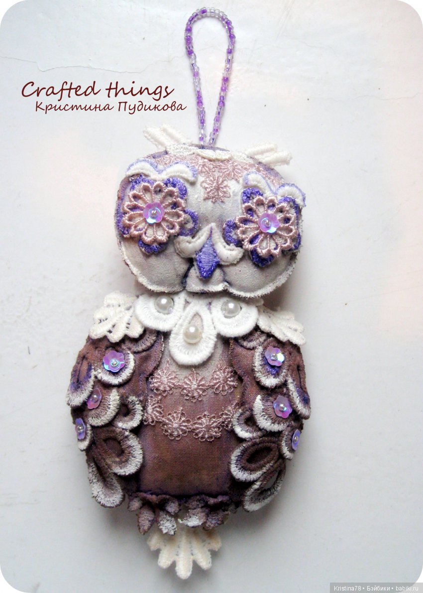 Мои елочные птички — Текстильные игрушки и примитивы: кофейные (фото 10)