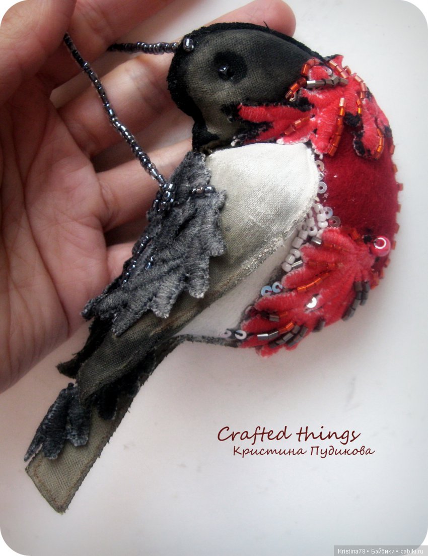 Мои елочные птички — Текстильные игрушки и примитивы: кофейные (фото 2)