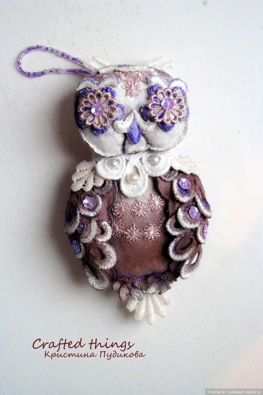 Мои елочные птички — Текстильные игрушки и примитивы: кофейные (фото 8)