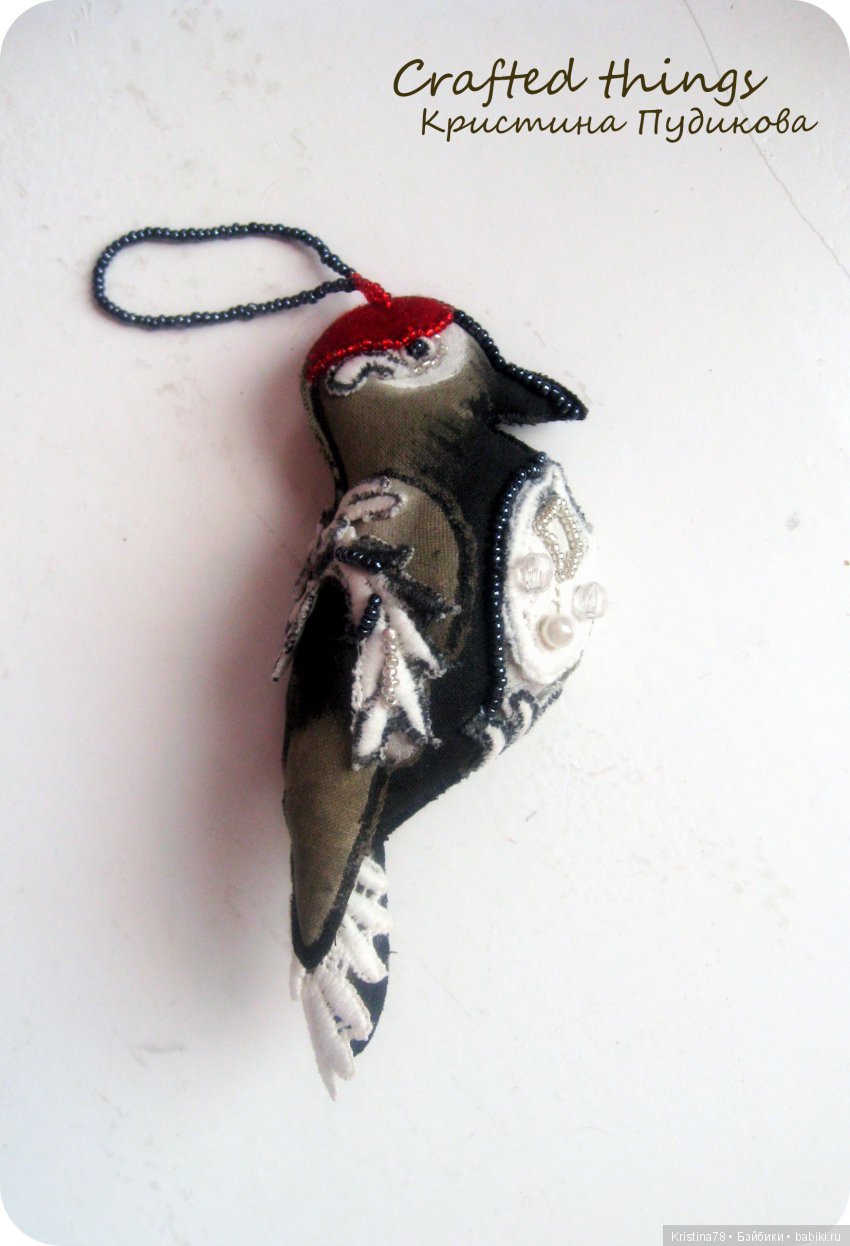 Мои елочные птички — Текстильные игрушки и примитивы: кофейные (фото 7)