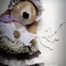 Зайка в винтажном стиле