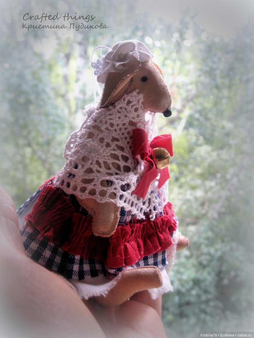Тетушка Крысыльда — Текстильные игрушки и примитивы: кофейные (фото 6)