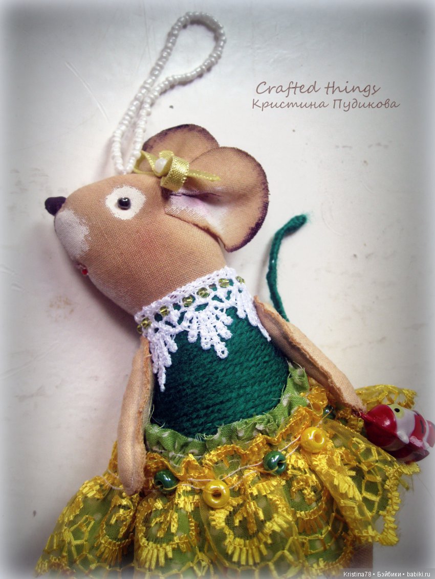 Мои елочные мышки — Текстильные игрушки и примитивы: кофейные (фото 5)