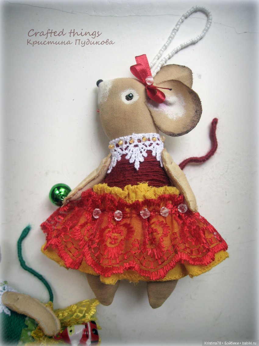 Мои елочные мышки — Текстильные игрушки и примитивы: кофейные (фото 2)