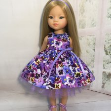 Одежда для кукол - Платье «Чудесные Анютины глазки» купить в Шопике ...