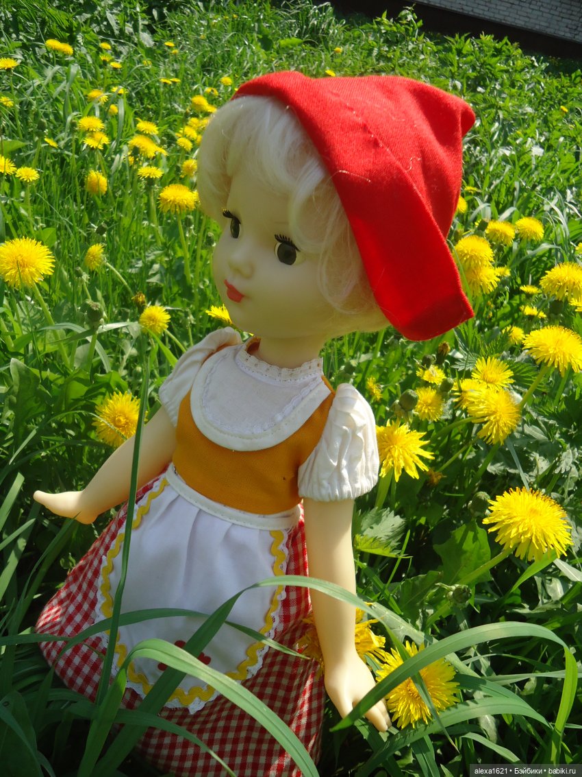 Красная Шапочка. Верочка — Советские винтажные куклы (СССР): Ленигрушка (фото 4)
