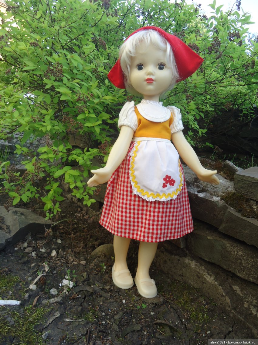 Красная Шапочка. Верочка — Советские винтажные куклы (СССР): Ленигрушка (фото 2)