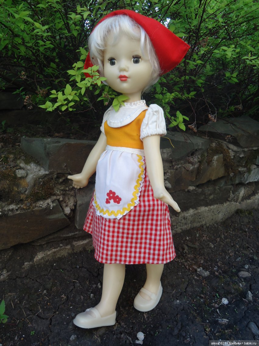 Красная Шапочка. Верочка — Советские винтажные куклы (СССР): Ленигрушка (фото 10)