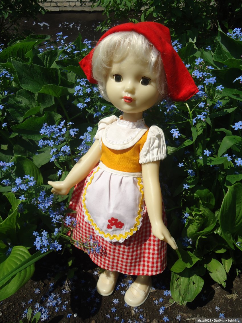 Красная Шапочка. Верочка — Советские винтажные куклы (СССР): Ленигрушка (фото 8)