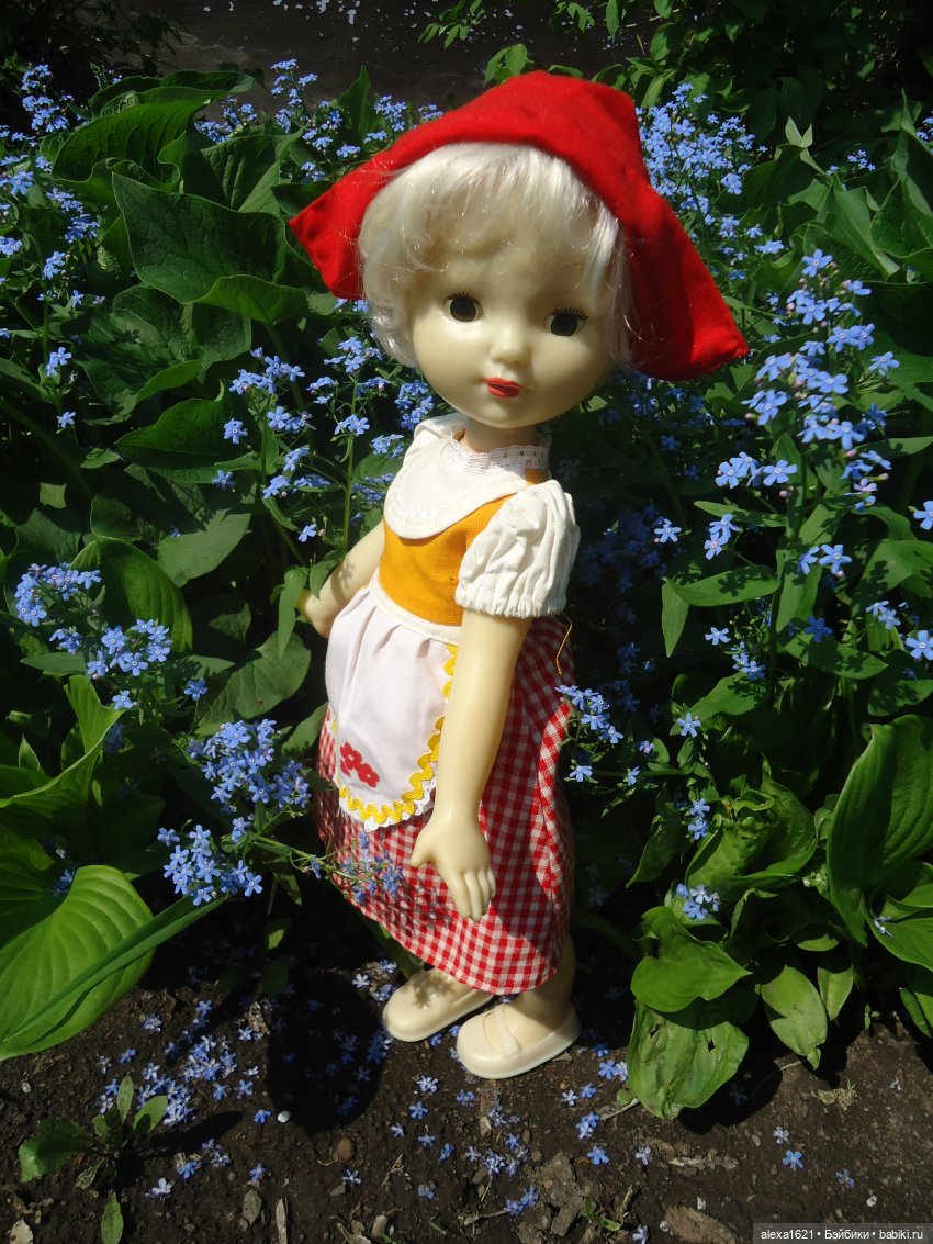 Красная Шапочка. Верочка — Советские винтажные куклы (СССР): Ленигрушка (фото 9)