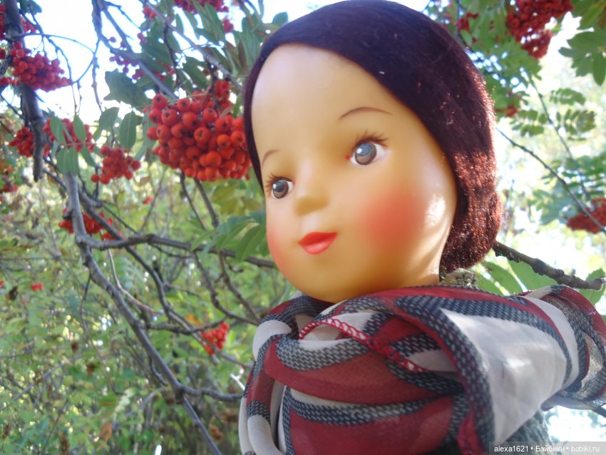 Девочка-осень. Галя — Советские винтажные куклы (СССР): Ленигрушка (фото 9)