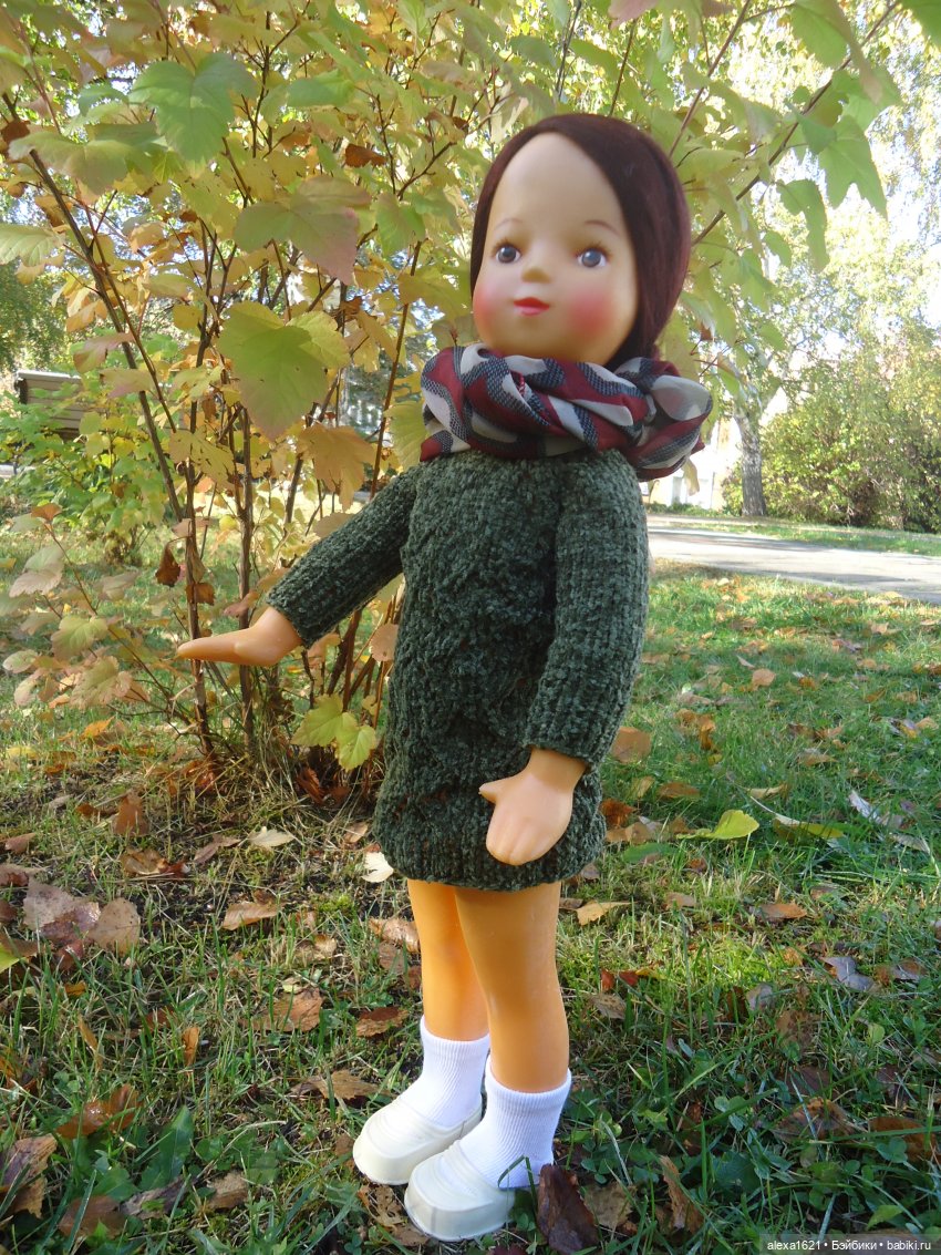 Девочка-осень. Галя — Советские винтажные куклы (СССР): Ленигрушка (фото 8)