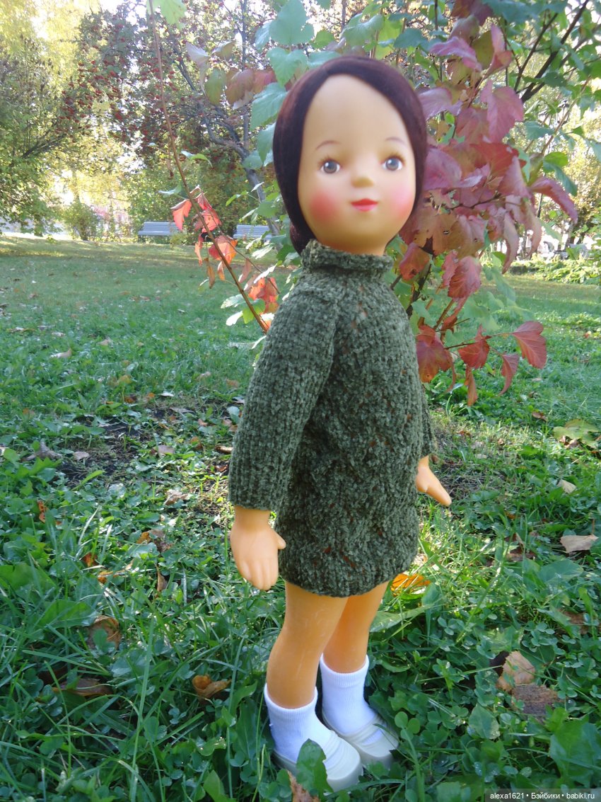 Девочка-осень. Галя — Советские винтажные куклы (СССР): Ленигрушка (фото 7)