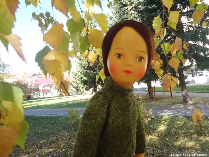 Девочка-осень. Галя — Советские винтажные куклы (СССР): Ленигрушка (фото 5)