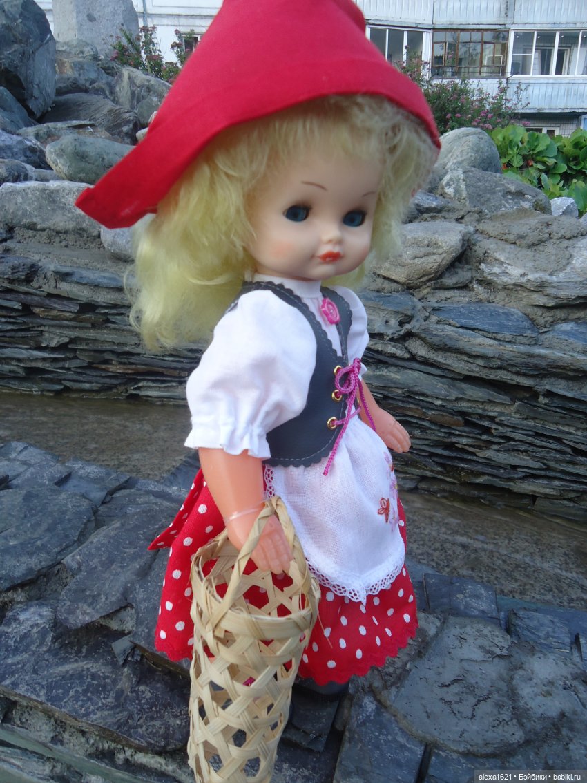 Красная Шапочка - Наташа — Советские винтажные куклы (СССР): Ленигрушка (фото 8)