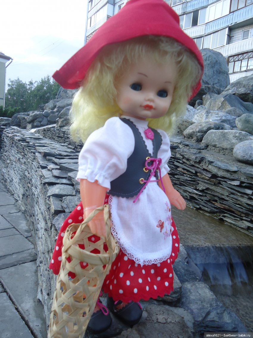 Красная Шапочка - Наташа — Советские винтажные куклы (СССР): Ленигрушка (фото 9)