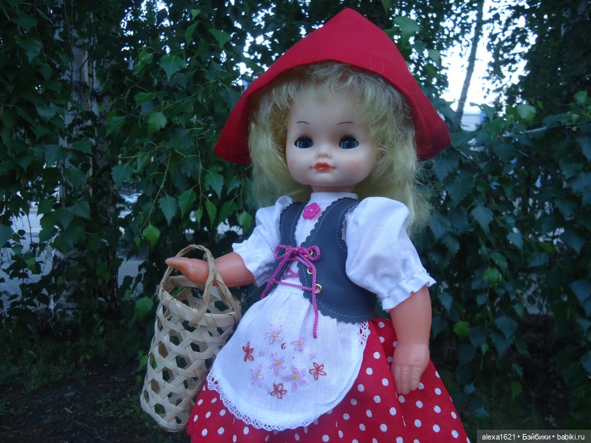 Красная Шапочка - Наташа — Советские винтажные куклы (СССР): Ленигрушка (фото 3)