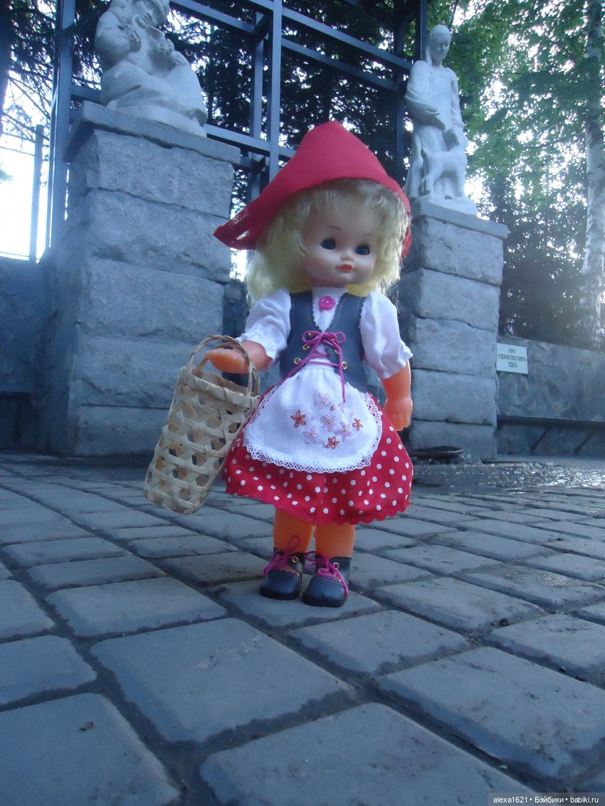 Красная Шапочка - Наташа — Советские винтажные куклы (СССР): Ленигрушка (фото 4)