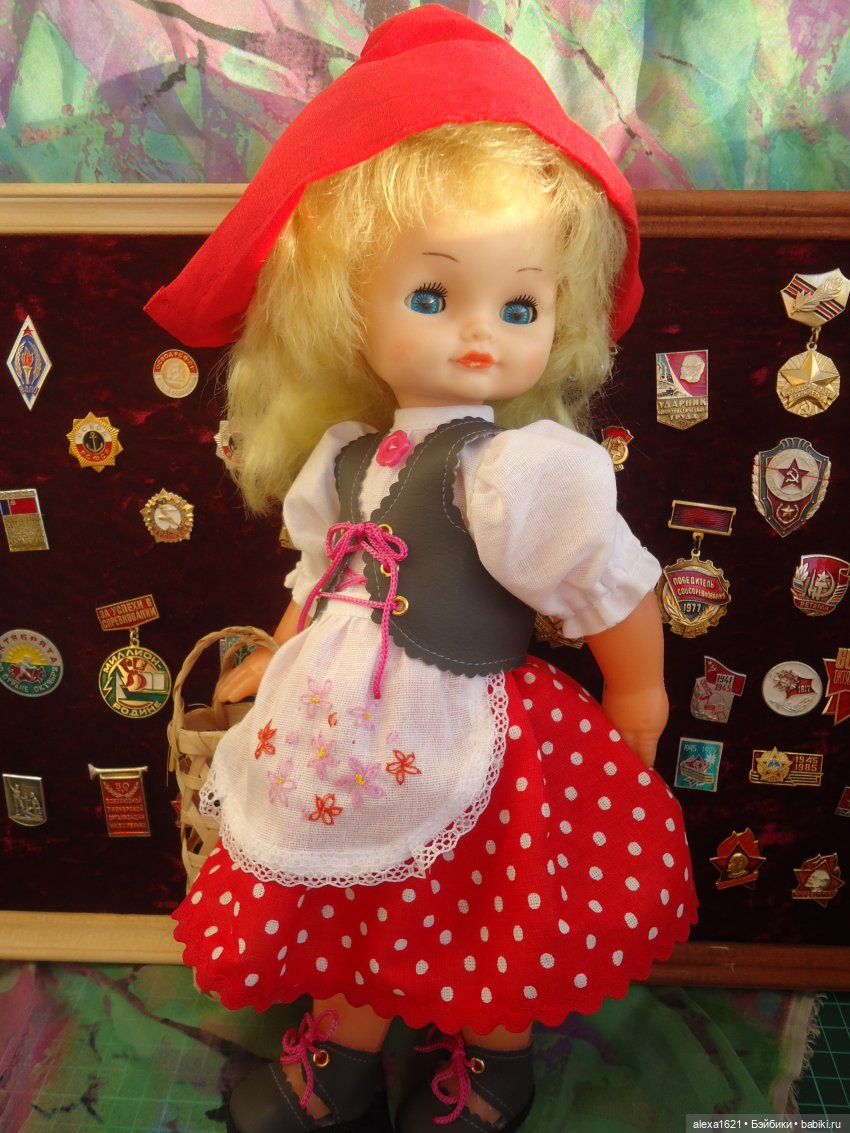 Красная Шапочка - Наташа — Советские винтажные куклы (СССР): Ленигрушка