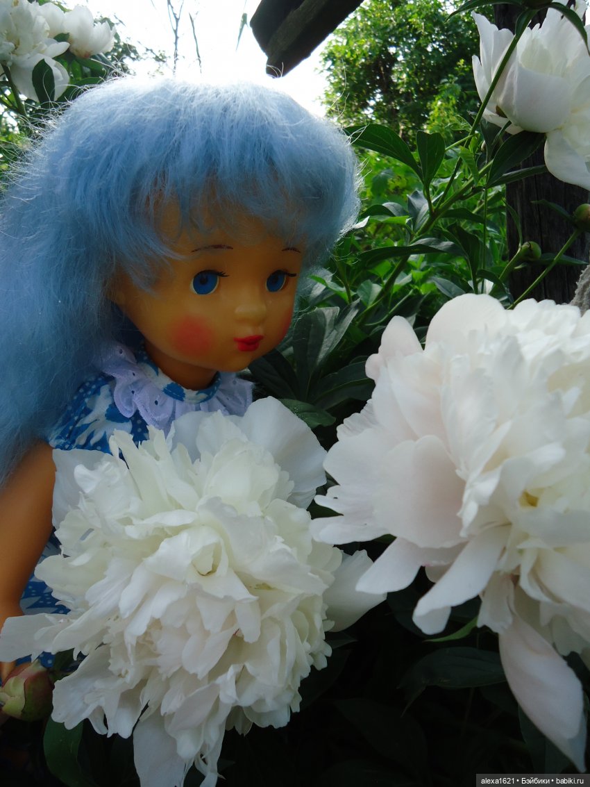 Мальвинка Оля.Пионы — Советские винтажные куклы (СССР): Ленигрушка (фото 5)