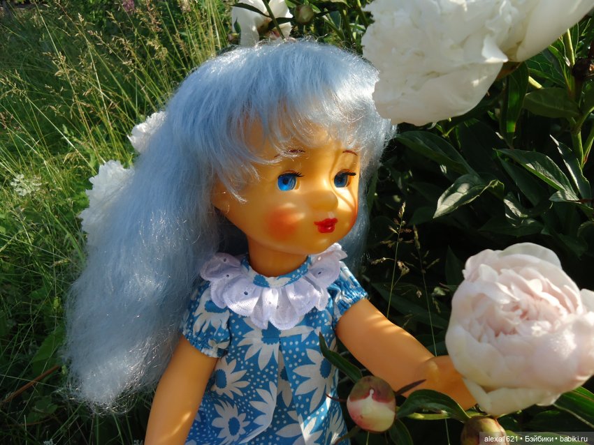 Мальвинка Оля.Пионы — Советские винтажные куклы (СССР): Ленигрушка (фото 2)