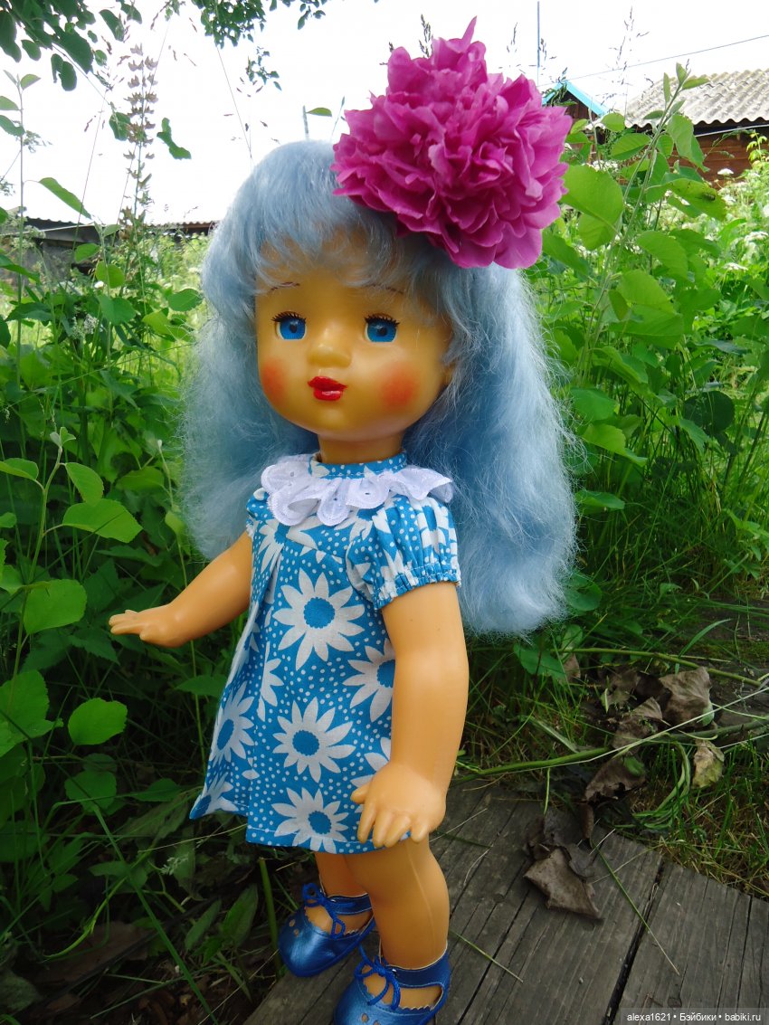 Мальвинка Оля.Пионы — Советские винтажные куклы (СССР): Ленигрушка (фото 7)