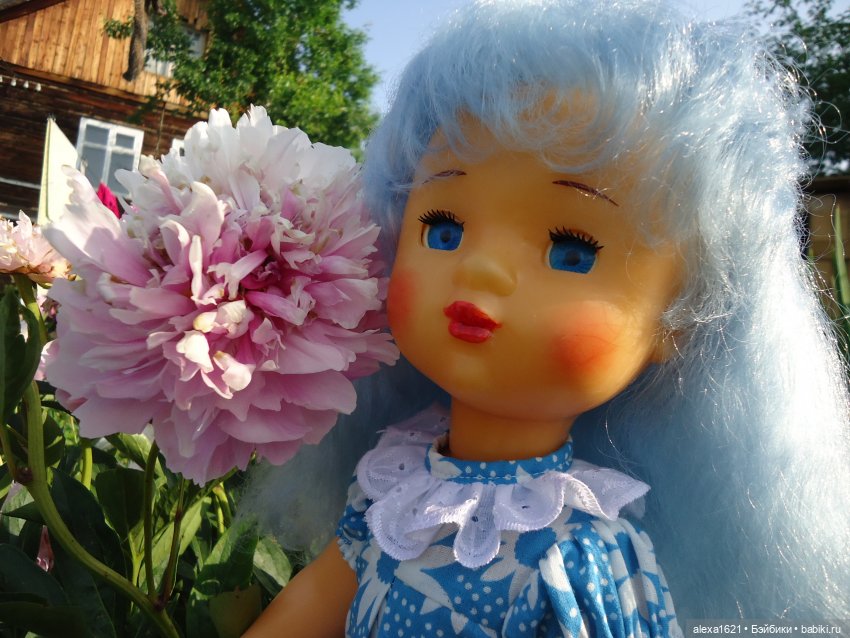 Мальвинка Оля.Пионы — Советские винтажные куклы (СССР): Ленигрушка (фото 3)